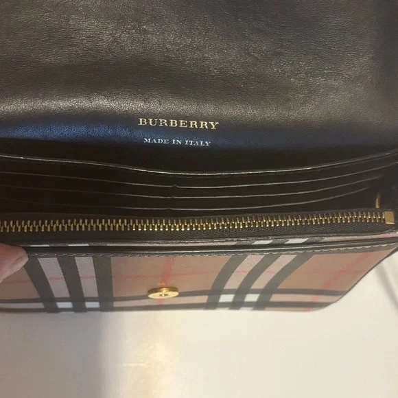 Burberry Brown and Black Plaid Crossbody Bag - Picture 4 of 8